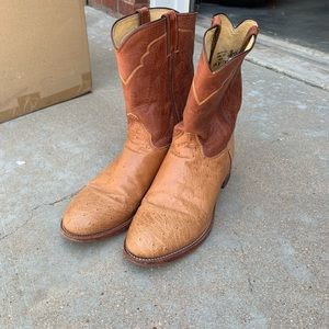 Men’s Ostrich Skin Boots